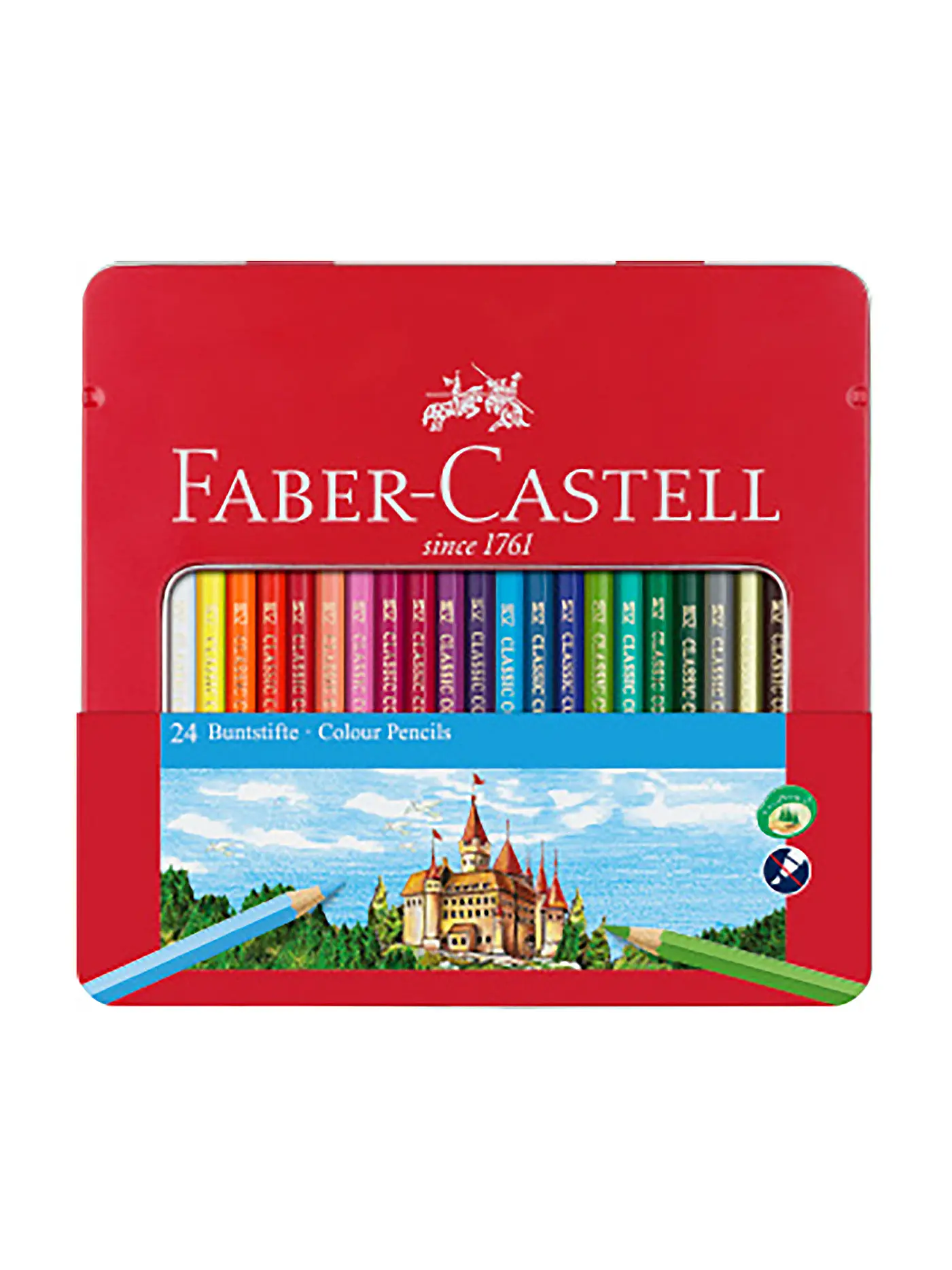 FABER-CASTELL | Classic Colour Buntstift, 24er Metalletui | 